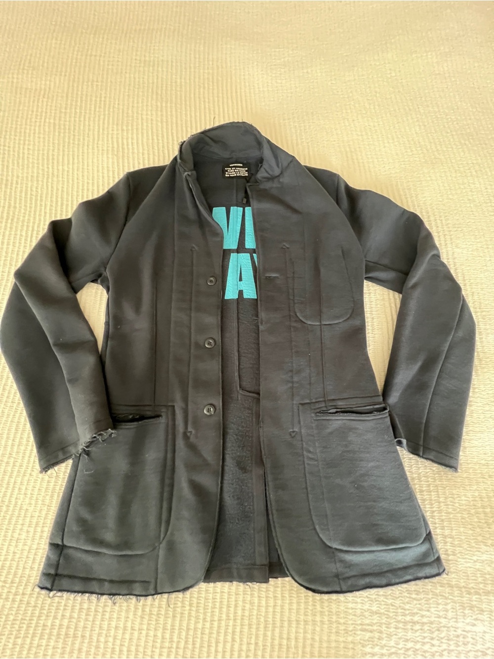 HOMECORE Cotton Button Jacket with Teal Inner Logo Size L